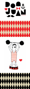 don juan, vykort, annagrafiskform, anna nilsson