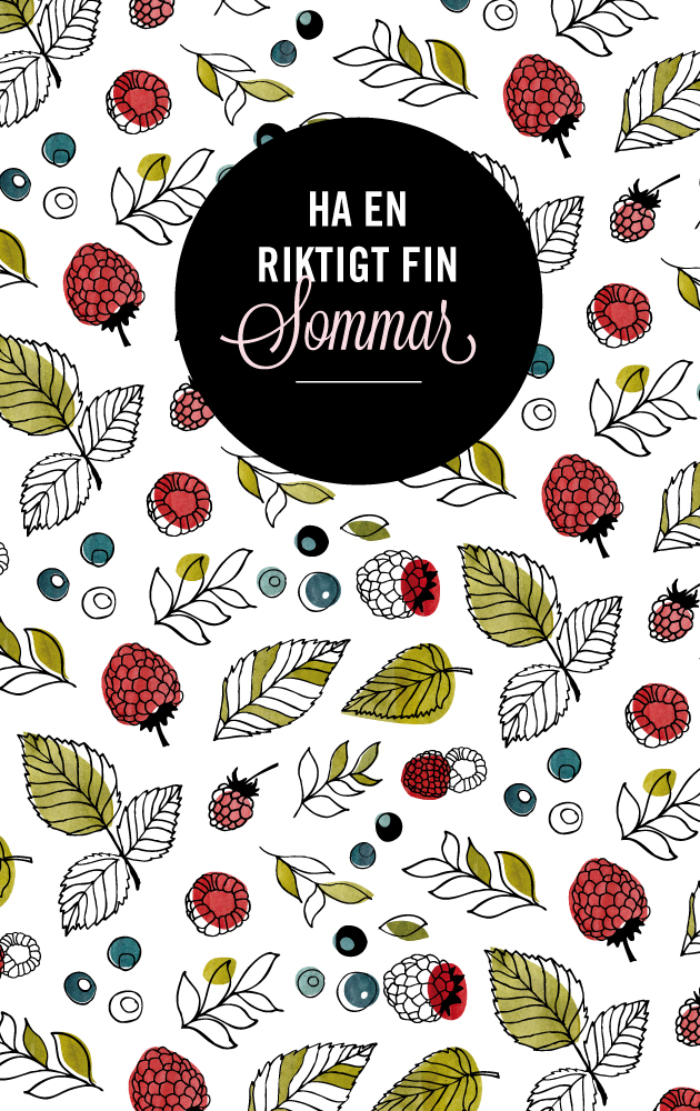 sommar, anna nilsson, grafisk design, illustration