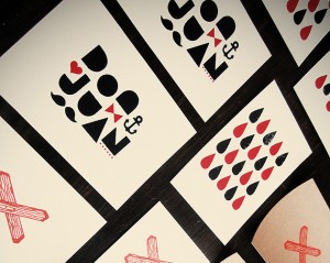 vykort, screentryck, anna nilsson, annagrafiskform, grafisk design