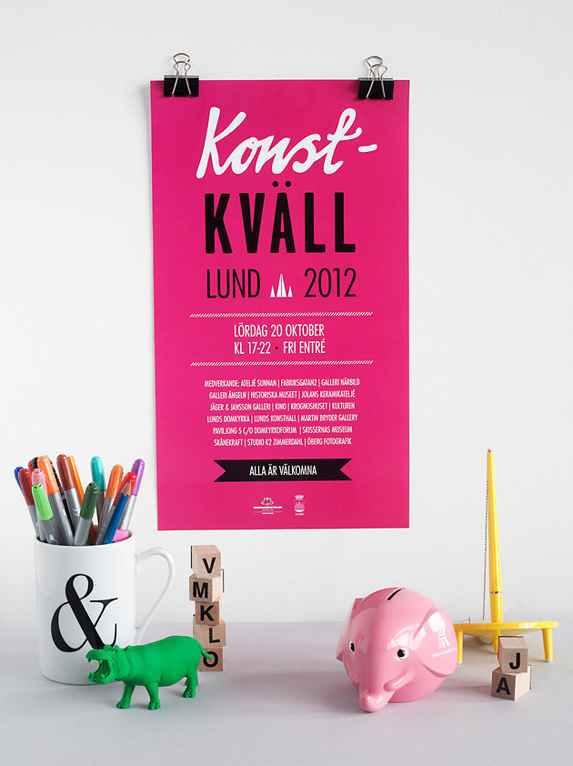 Konstkvällen i Lund, gallerie, teater, anna nilsson, grafisk design, illustration