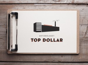 top dollar, logotyp, formgivare, anna nilsson, annagrafiskform.se, illustratör, grafisk design, reklambyrå, varumärke