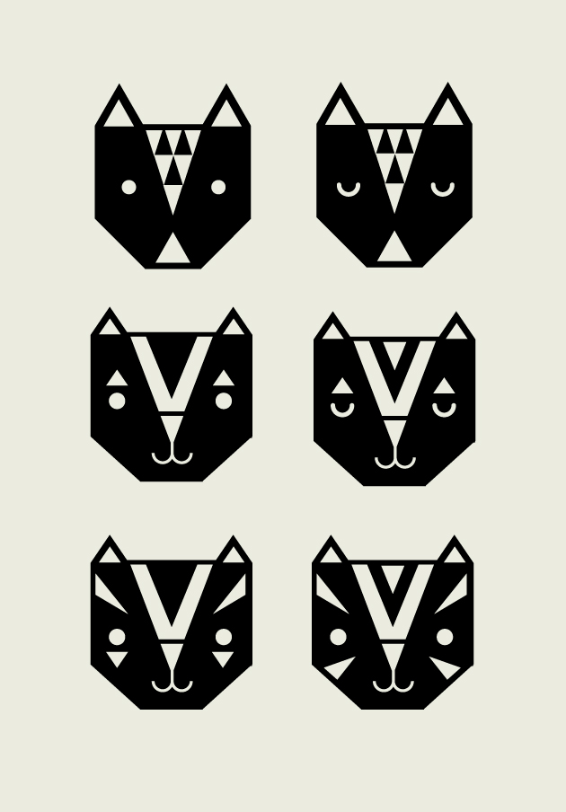 illustration, vektorgrafik, djur, triangel, malmö, anna nilsson, annagrafiskform