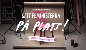 sätt feministerna på plats - Fi valkampanj 2014