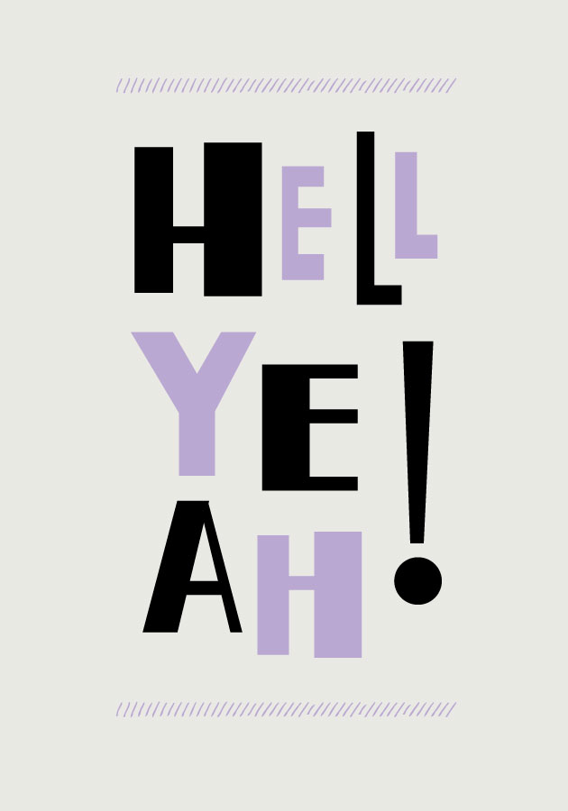 Typografi: Hell Yeah