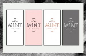 logo an graphic print for Mint Sterling Silver, Black Label