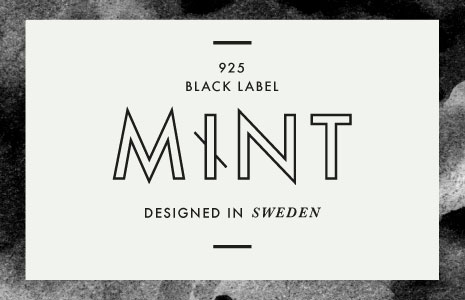 visuell identitet till Mint 925 Black Label