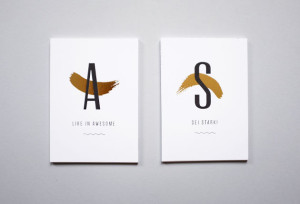 vykort med grafiska prints