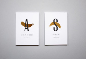vykort med grafiska prints