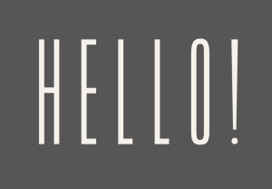 grå typografi